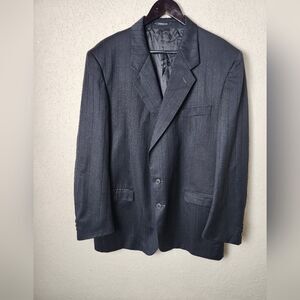 Sergio Valentino Collection Oreste Boggio Casero Wool Blazer Charcoal Mens